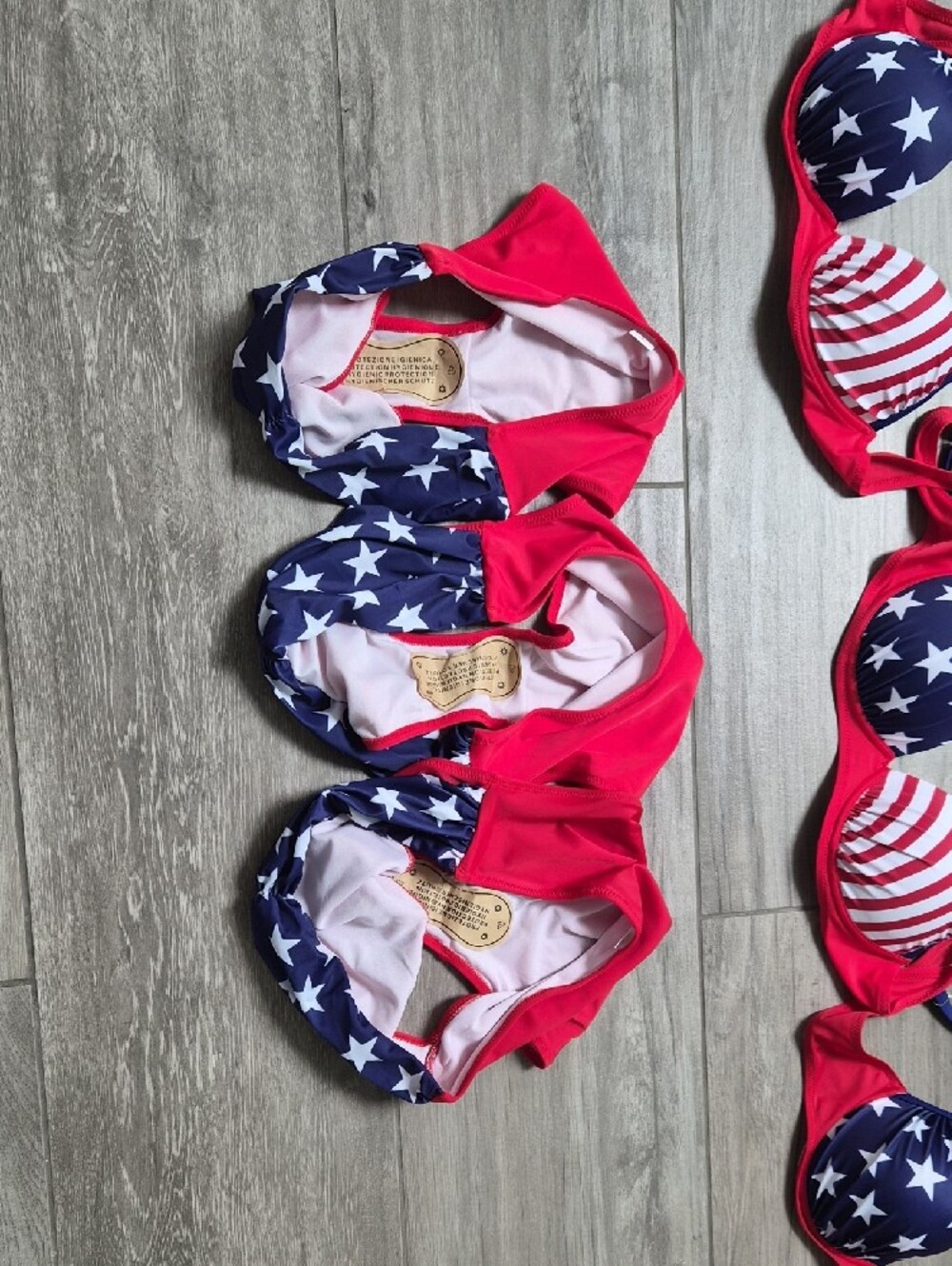 NWOT Stars & Stripes Red and Blue Two-Piece Swim Set - Picture 6 of 6